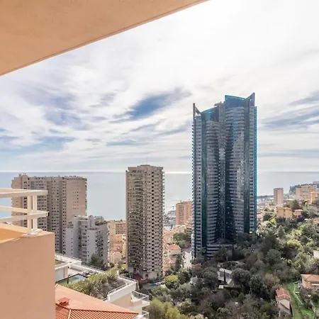 New! Sea View, Sauna, Hammam And Swimming Pool Appartement Beausoleil